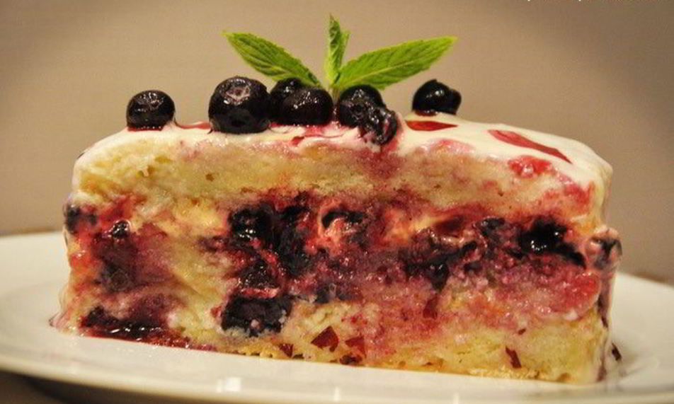 Рецепт тирамису с голубикой и апельсиновым кремом