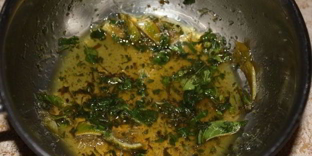 тирамису с лаймом и свежим базиликом