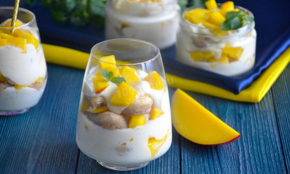 Рецепт тирамису с манго