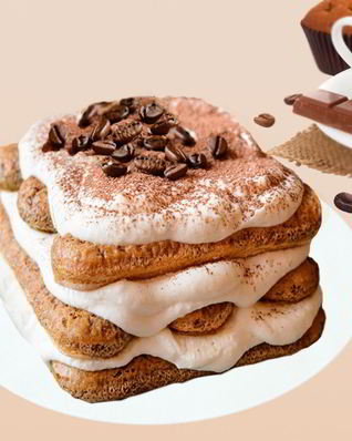 Тирамису с маскарпоне и сгущенным молоком