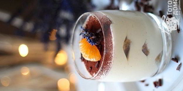 тирамису с завариванием желтков сиропом