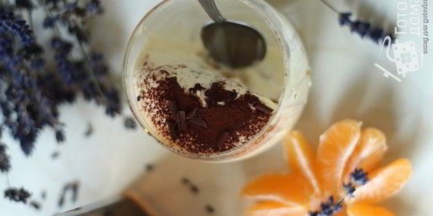 тирамису с завариванием желтков сиропом