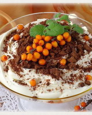 Ванильно-облепиховый тирамису