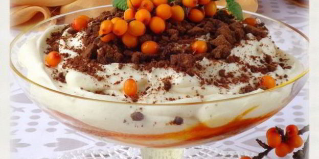 ванильно-облепиховый тирамису