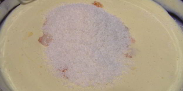 экзотическое тирамису с личи, ананасом и кокосом