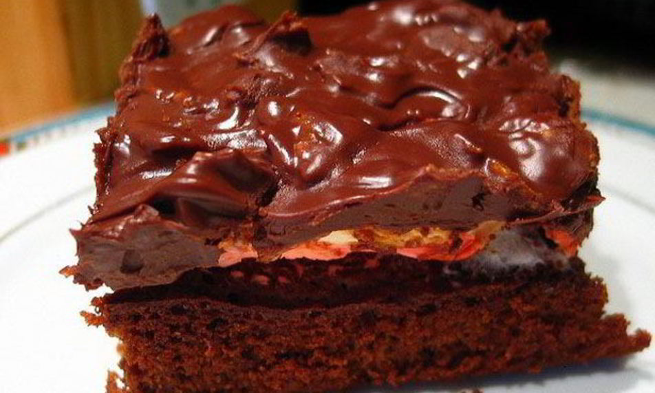 Рецепт брауни с зефиром