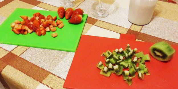 фрукты в зефирном креме