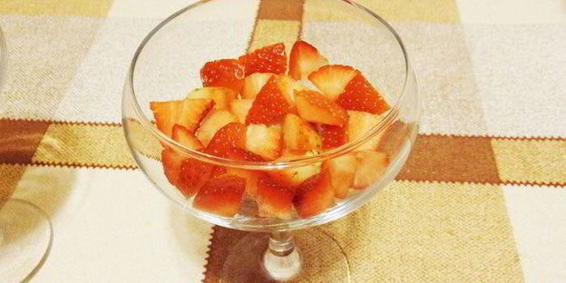 фрукты в зефирном креме