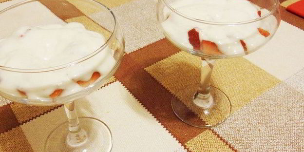 фрукты в зефирном креме