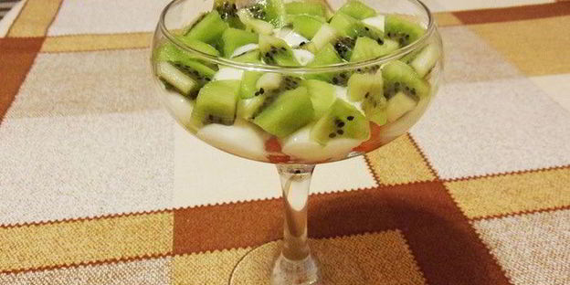 фрукты в зефирном креме