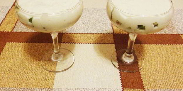 фрукты в зефирном креме