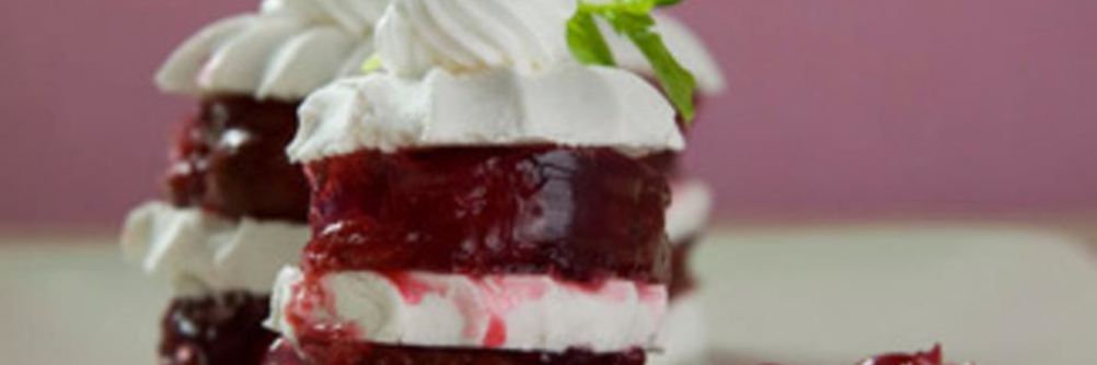 Вишневое желе с зефиром