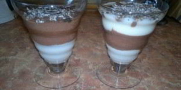 желе из сметаны и какао