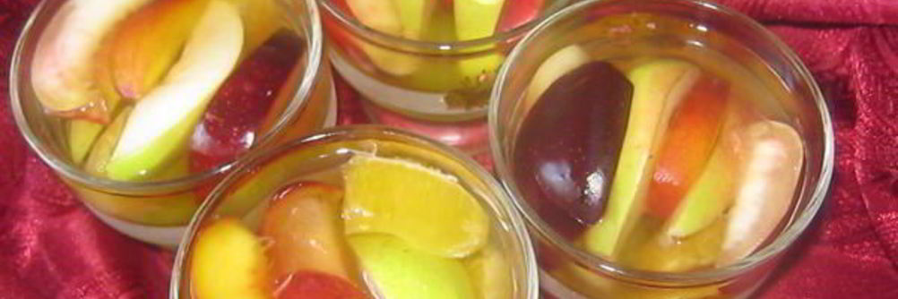 Желе с фруктами