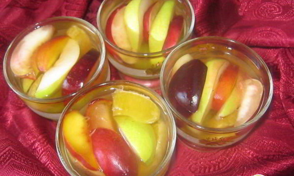 Рецепт желе с фруктами