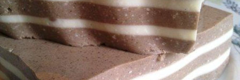 Желе шоколадно-сметанное