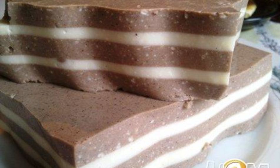 Рецепт желе шоколадно-сметанное