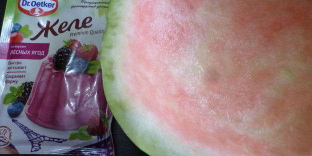 желе в арбузе