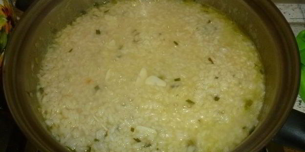 аранчини с горошком и крабовым мясом