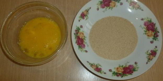 аранчини с горошком и крабовым мясом