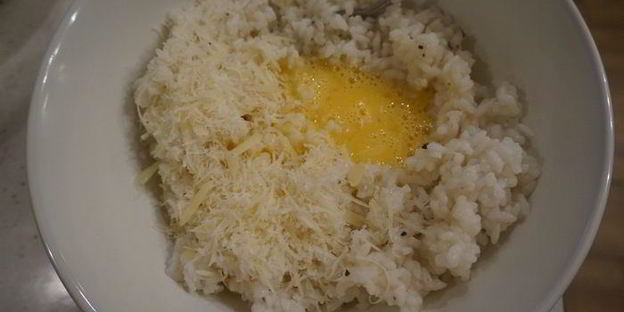 аранчини с моцареллой и грибами