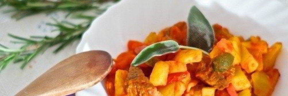 Азу из говядины с огурцами