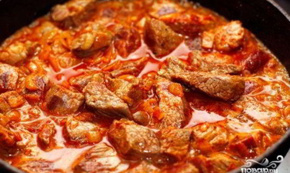 Рецепт азу из говядины в мультиварке