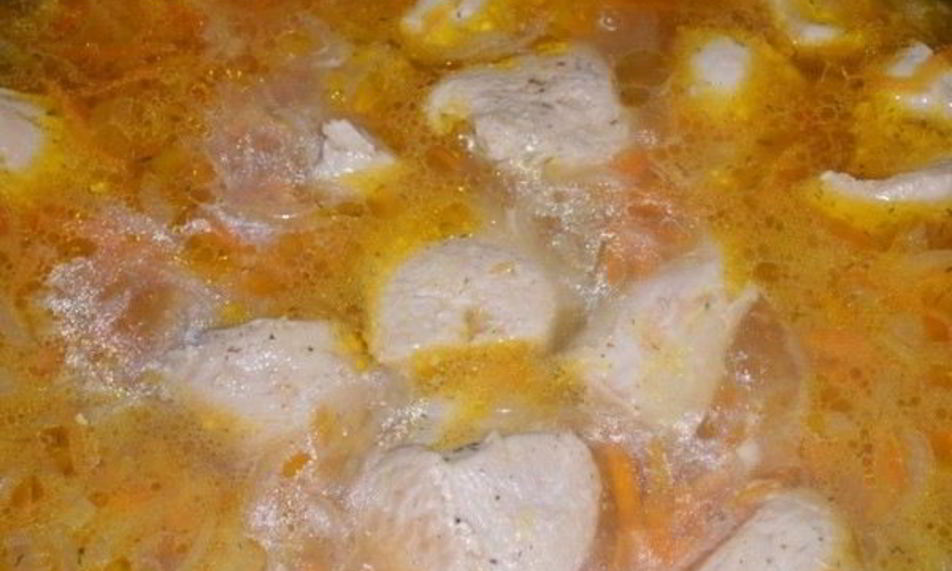 Рецепт азу из индейки с шафрановой подливой