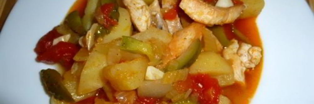 Азу из индейки в духовке