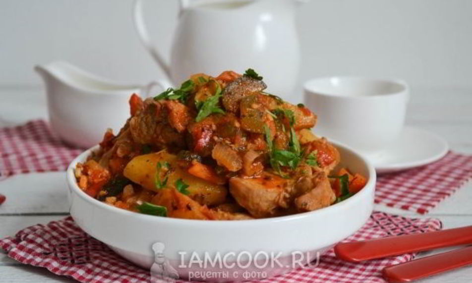 Рецепт азу из индейки в мультиварке