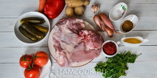 азу из индейки в мультиварке