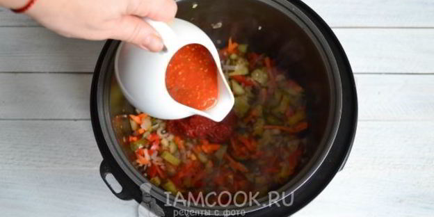 азу из индейки в мультиварке