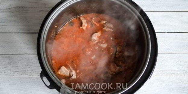 азу из индейки в мультиварке