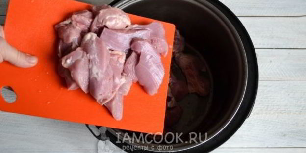азу из индейки в мультиварке