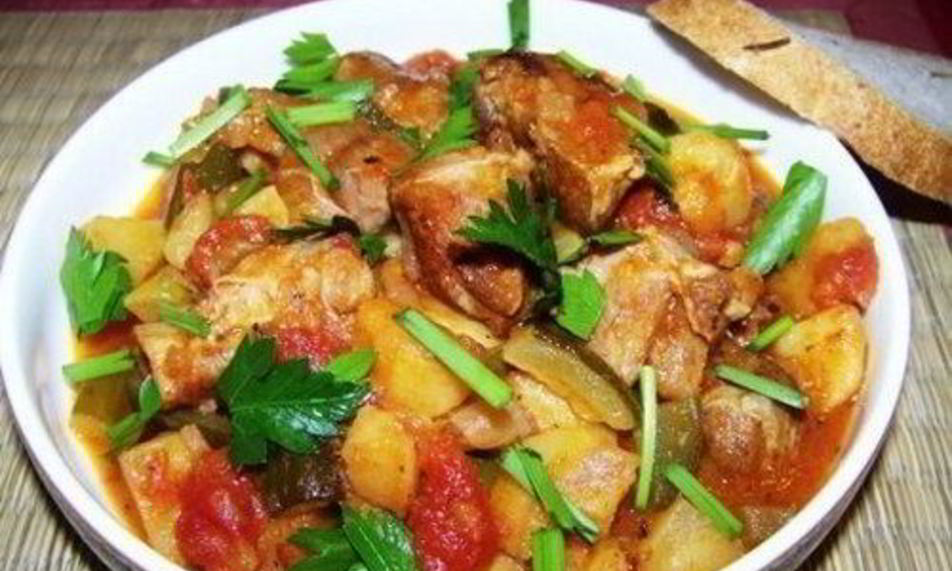 Рецепт азу из овощей в мультиварке