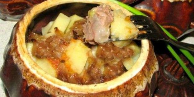 азу в горшочках