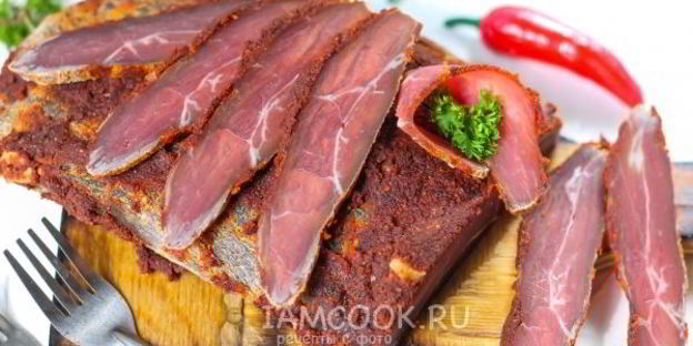 бастурма из лосятины