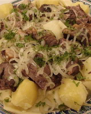 Бешбармак с картошкой