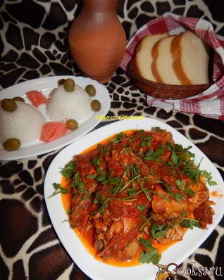 Чахохбили из курицы по-батумски