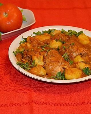 Чахохбили из курицы с картошкой