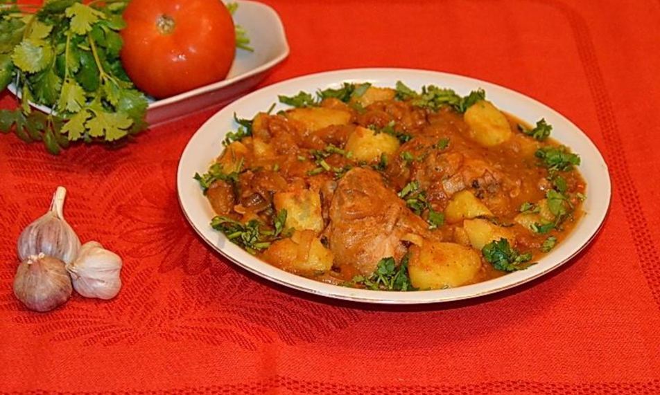 Рецепт чахохбили из курицы с картошкой