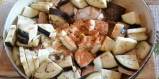 чахохбили с баклажанами