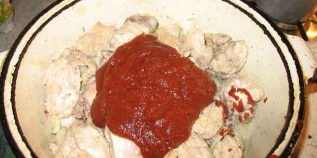 чахохбили с куриной грудки