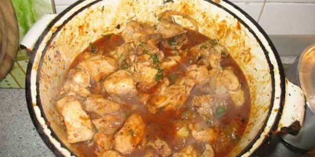 чахохбили с куриной грудки
