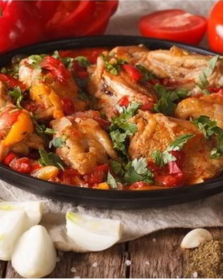 Чахохбили с курицей по-тбилисски