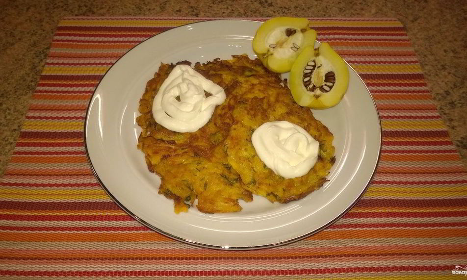 Рецепт драников из тыквы с укропом