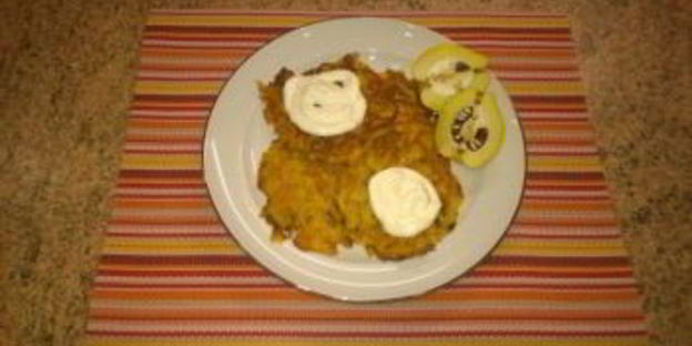 драники из тыквы с укропом