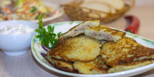 драники картофельные с фаршем