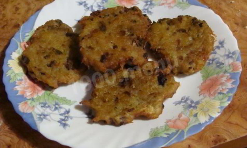 Рецепт драников с грибами