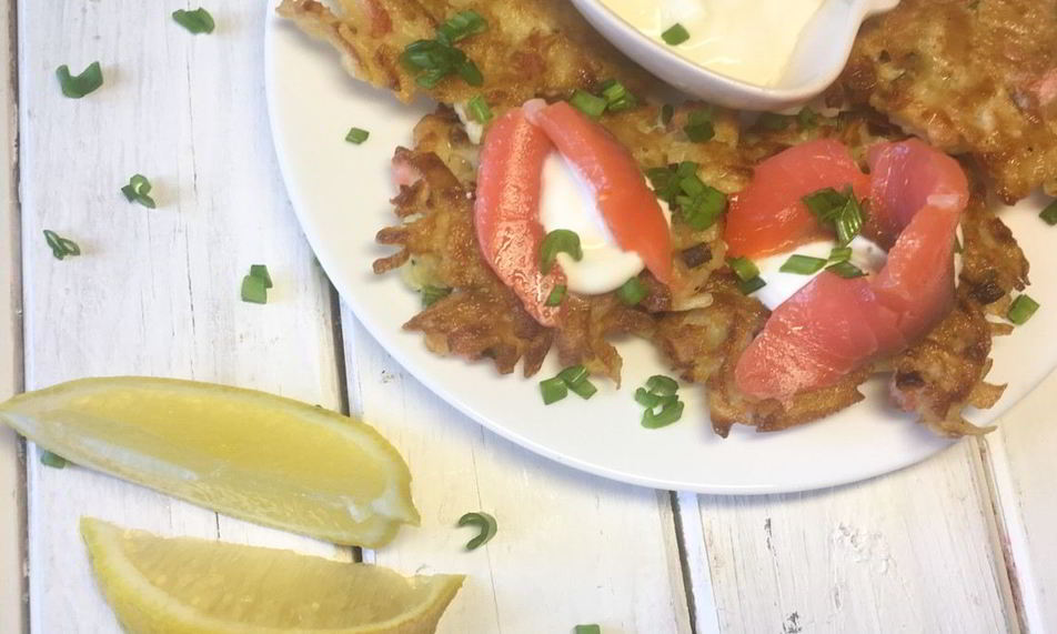 Рецепт драников с лососем